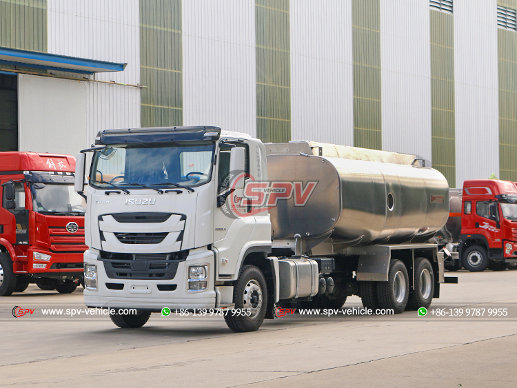 ISUZU Heavy-duty Aluminum Alloy Fuel Tank Truck - Front Left Side